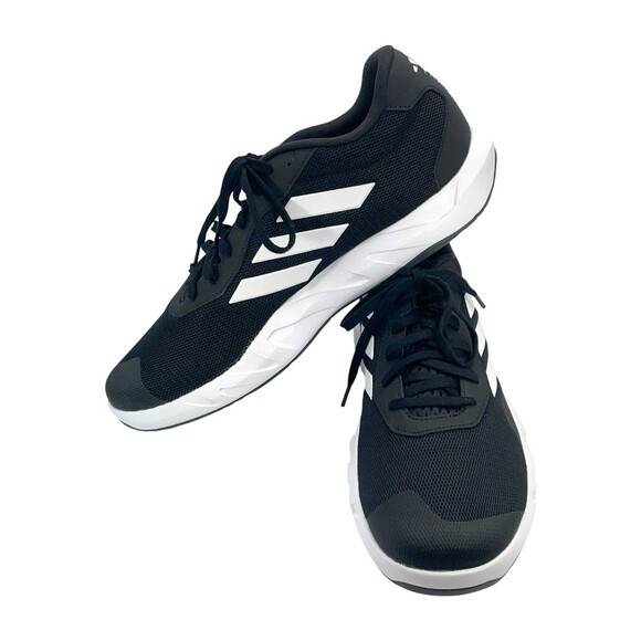 Adidas Black White Running Training Shoes Men’s Size 13 Athletic Sneakers
